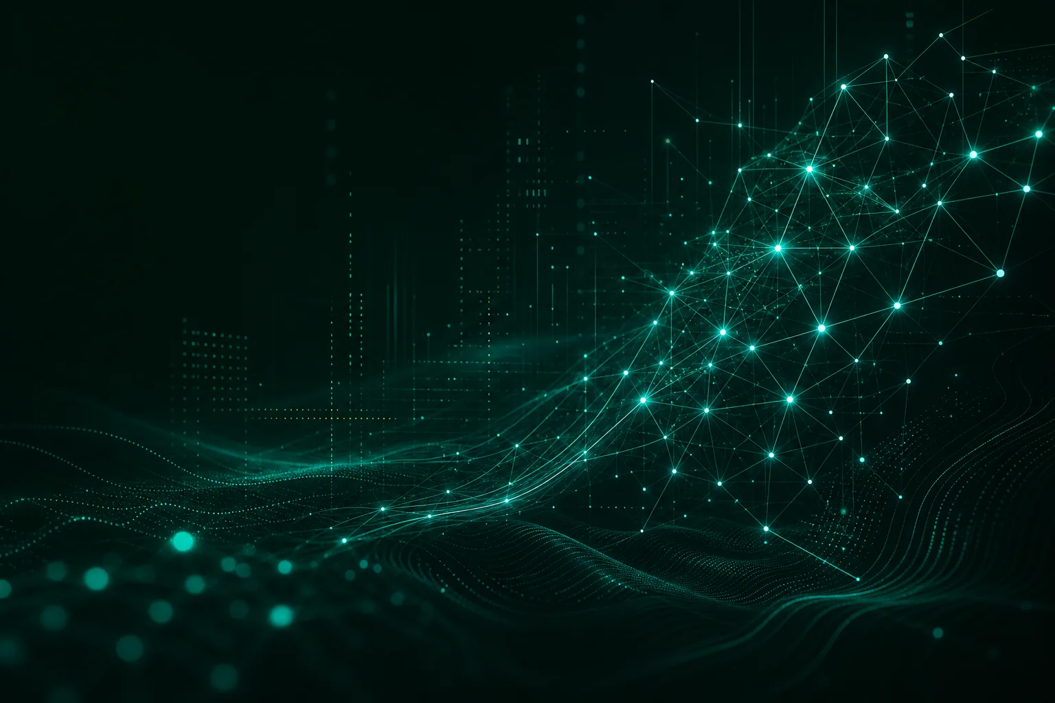 AI neural network visualization for custom AI development and AI web app development at Agentic Academy Labs